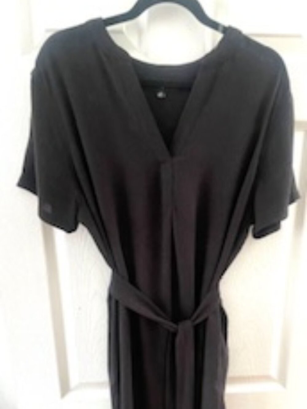 Haute Fox Long Black Belted dress-